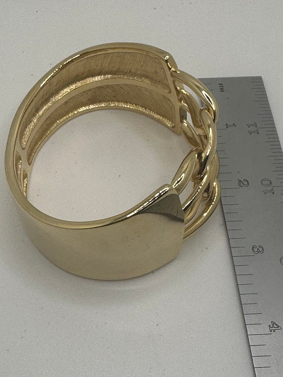Vintage Givenchy Double Chain Link Bangle Bracelet - image 5