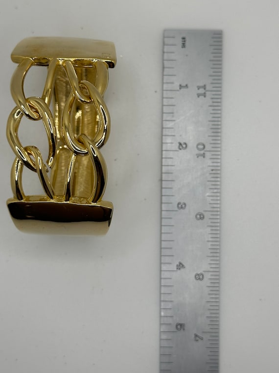 Vintage Givenchy Double Chain Link Bangle Bracelet - image 2