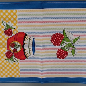 Rasperry Jam - Portuguese Tea Towel - for kitchen, home decoration, table, decorative, colourful