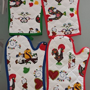 Pair Gloves for Oven or hot pots , Pegas de forno