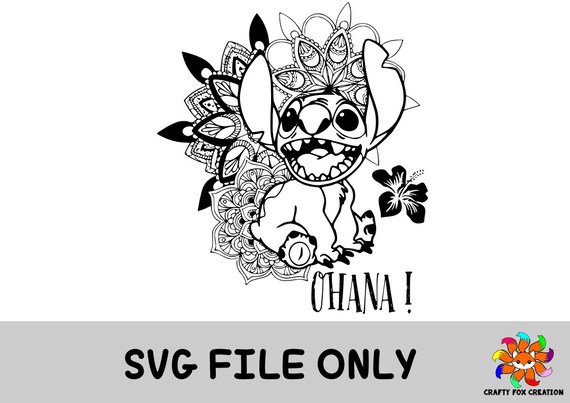 Stitch Mandala Ohana SVG - Etsy