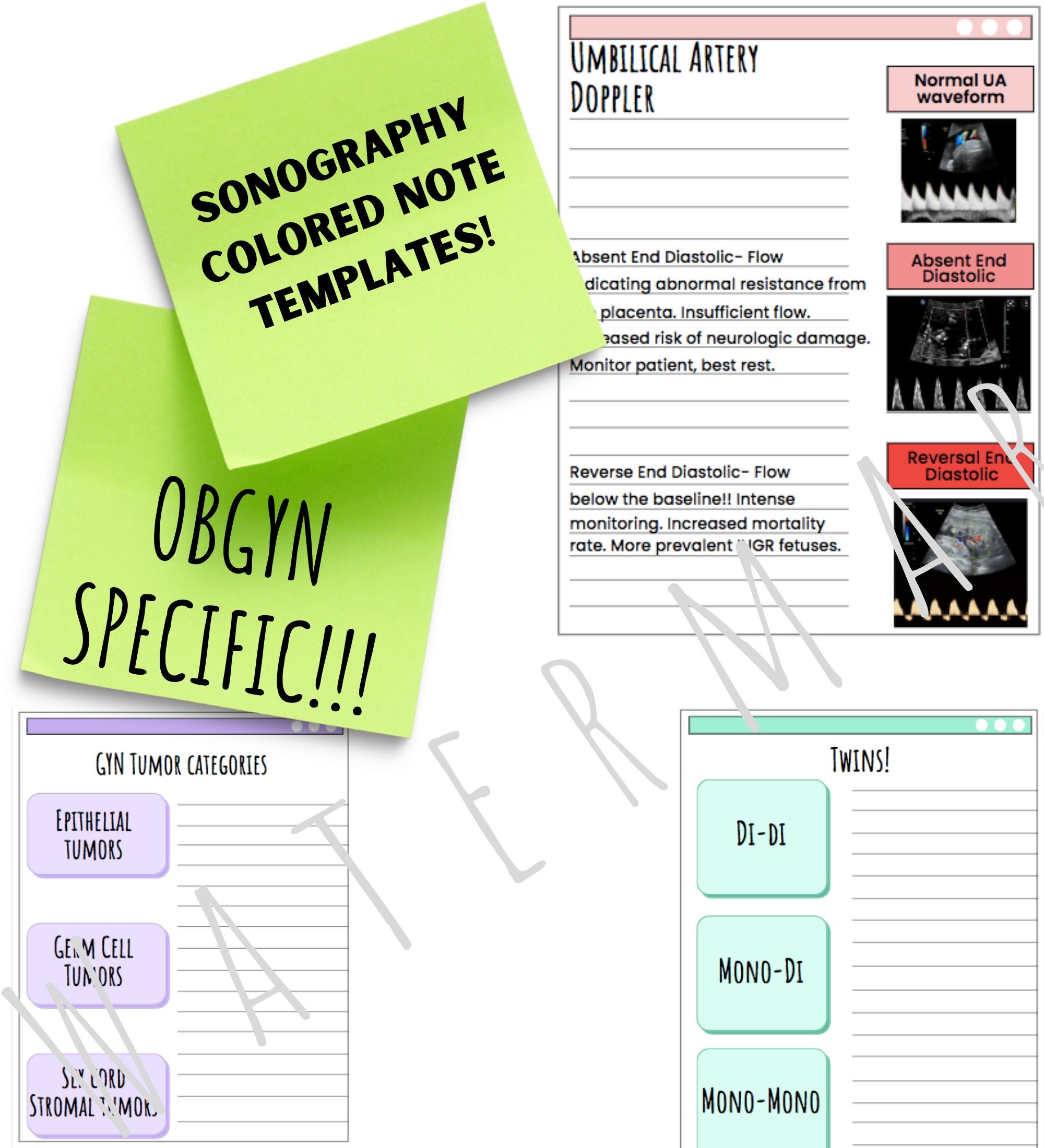 OBGYN Note-taking Templates - Etsy