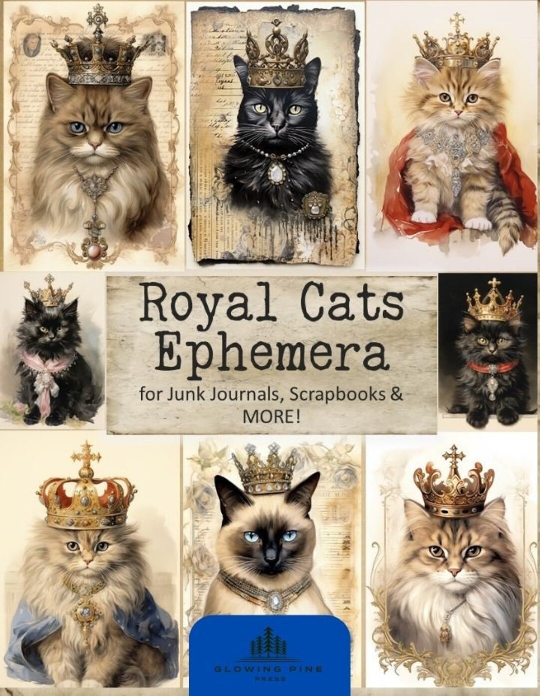 Royal Cats Ephemera for Junk Journals, Scrapbooks and More! 250+ Images ...