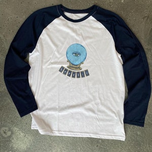 Crystal Ball Logo Long Sleeve Baseball T Shirt