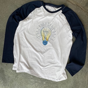 Bright Idea Logo Long Sleeve Baseball T Shirt