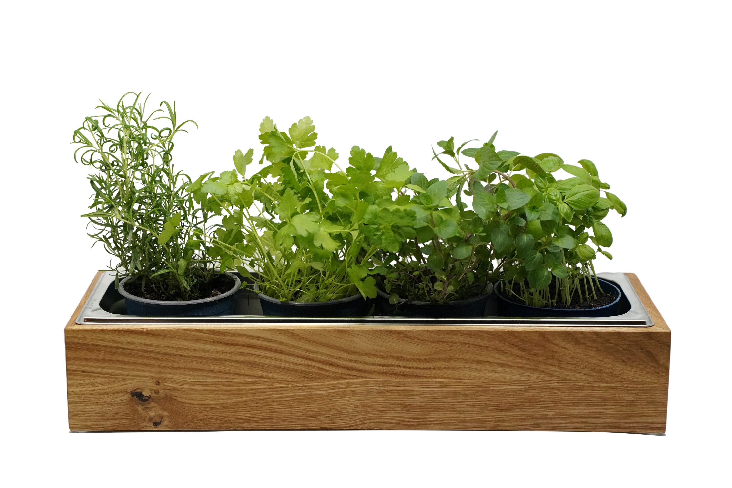 Set De 3 Pots à Herbes Aromatiques Avec Plateau