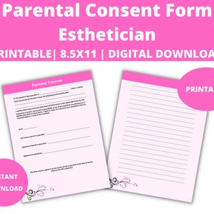 Einverständniserklärung für Kosmetikerinnen : Aesthetician, Esthiology, Master Esthetician