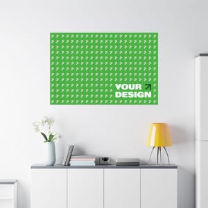 Custom Minimalist Matte Horizontal Poster: Modern Wall Art