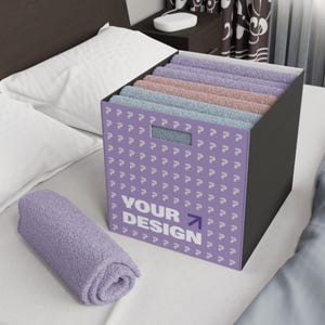 Custom Felt Storage Box: Modern Home Organizer