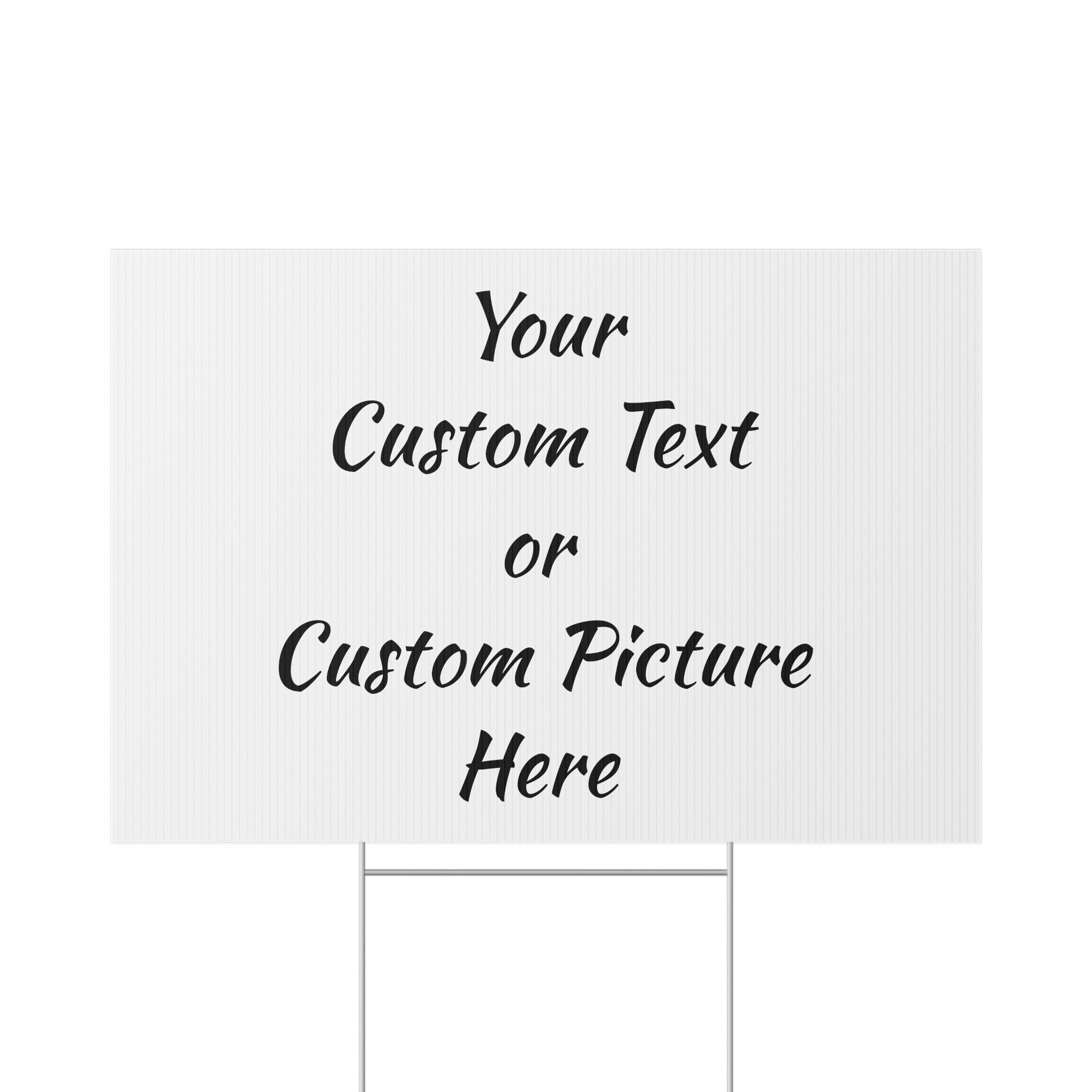 Custom Yard Sign Etsy