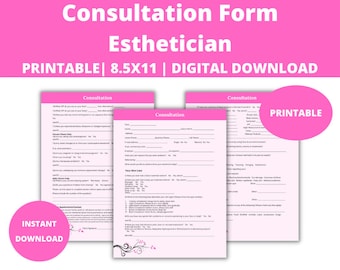 Formulario de consulta de esteticista: esteticista, esteticista, maestro esteticista