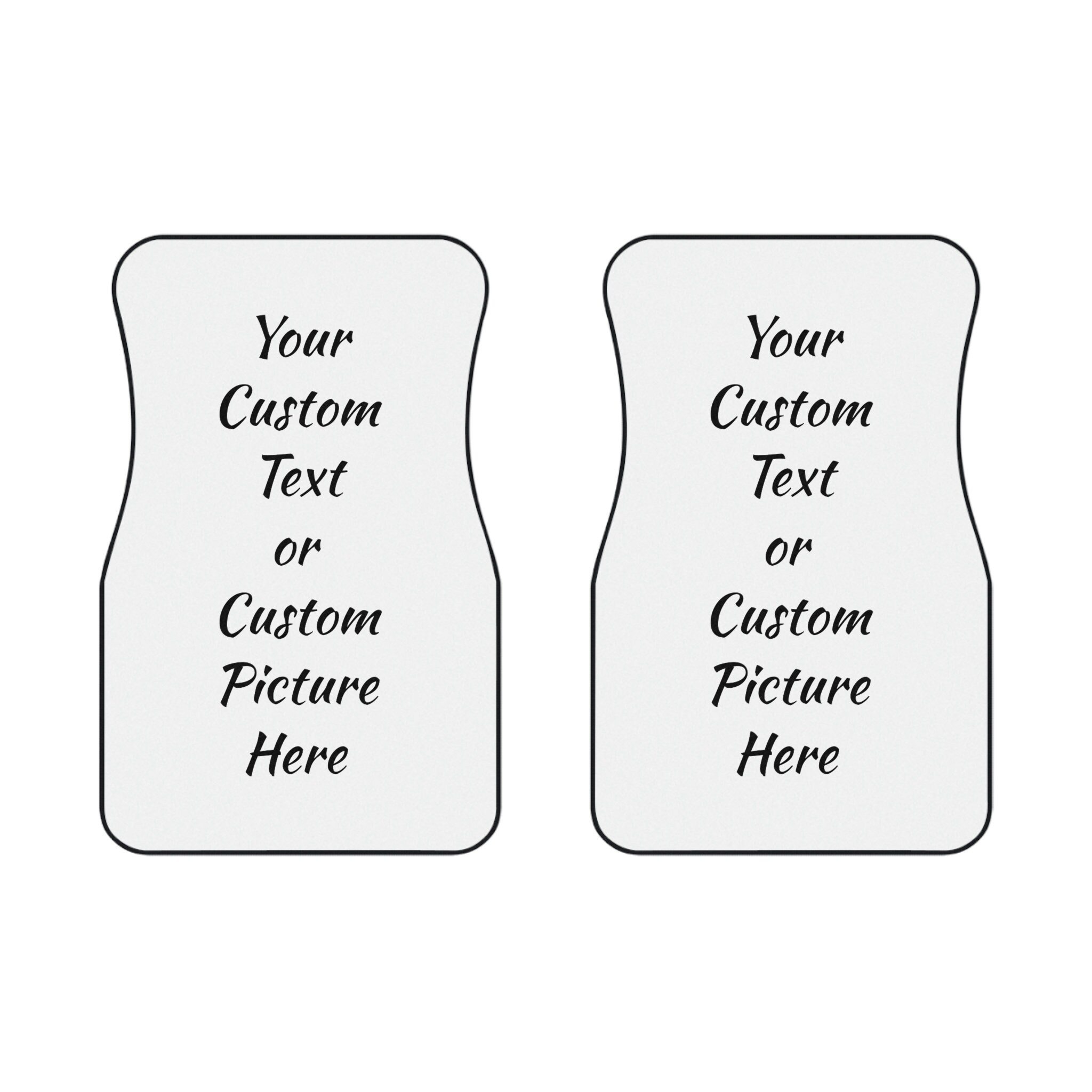 Custom Car Mats 2x Front Etsy
