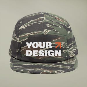 Custom 5 Panel Cap (Embroidery): Stylish Cotton Headwear