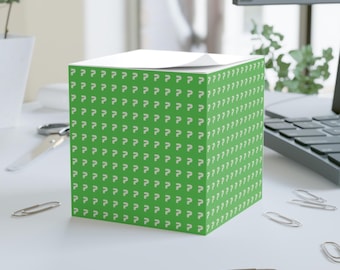 Custom Note Cube: Minimalist Desk Organizer, Office Gift