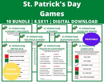 Juegos para el Día de San Patricio: Actividades imprimibles para fiestas (PDF e imagen)