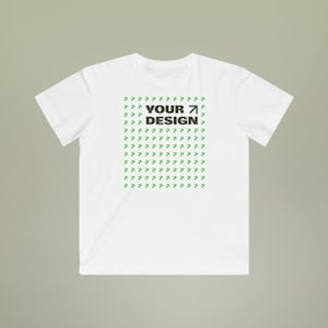 Custom Kids Fine Jersey Tee: Personalized Soft Cotton Apparel