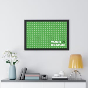 Minimalist Framed Horizontal Poster: Modern Gallery Wall Art
