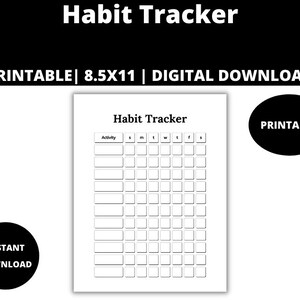 Habit Tracker : Daily Habit Tracker, Simple Habit Tracker, Productive Habit Tracker