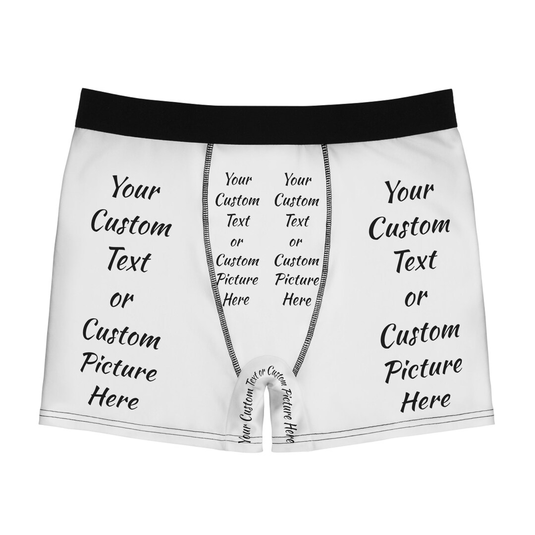 Custom Men's Boxer Briefs Etsy