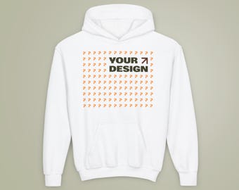 Sudadera con capucha juvenil personalizada: acogedora mezcla de algodón y poliéster