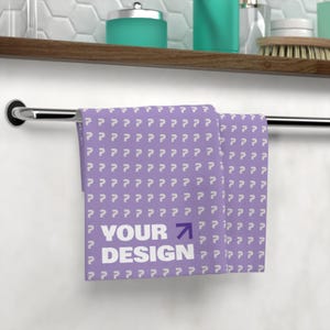 Custom Soft Cotton Face Towel, Spa Essential, Eco-Friendly Washcloth, Perfect for Gifts, Bath Time, or Everyday Use, Home Decor