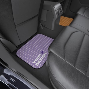 Tapis de voiture personnalisés (2x à l'arrière) - Accessoires auto personnalisables, Tapis protecteurs de véhicule, Décoration de voiture, Cadeau pour les amateurs de voiture, Tapis durables
