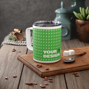 Custom Insulated Coffee Mug, 10oz - Perfect for Cozy Mornings, Personalized Gift, Travel Mug, Keep Drinks Hot or Cold, Eco-Friendly Cup
