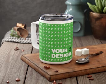 Op maat gemaakte geïsoleerde koffiemok: gepersonaliseerde roestvrijstalen reismok, 10 oz
