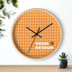 Custom Wall Clock: Modern Home Decor Timepiece