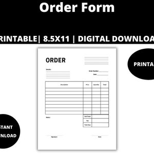 Order Form : Purchase Order, Work Order, Order Sheet, Sales Order, Product Order