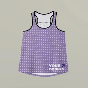 Custom Casual Women&#39;s Tank Top, Summer Top, Lightweight Workout Shirt, Relaxed Fit Activewear, Holiday Gift for Her