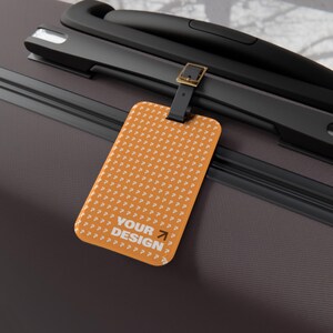 Custom Personalized Leather Luggage Tag, Travel Accessory, Perfect Gift for Frequent Travelers, Vacation Essentials, Baggage Identifier
