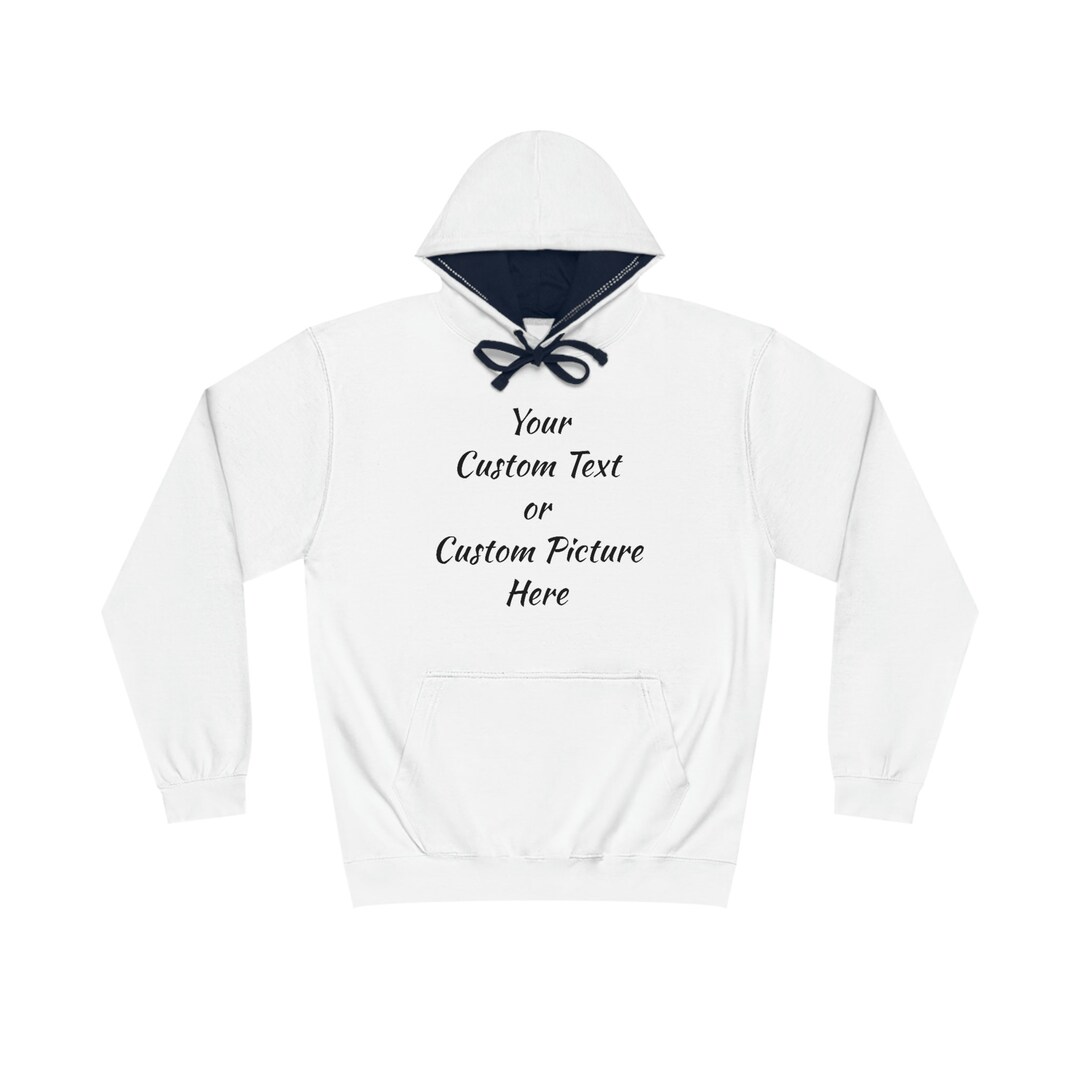 Custom Unisex Varsity Hoodie Etsy