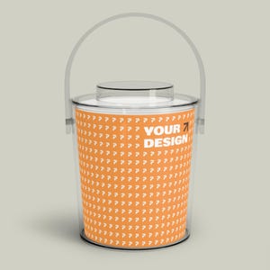 Custom Ice Bucket for Stylish Entertaining, Clear Acrylic Ice Container, Summer Gatherings, Home Bar Essentials, Party Supply