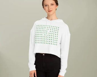Custom Women's Cropped Hoodie: Chic Streetwear, Cozy Cotton Blend