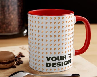 Custom Accent Mug: Stylish Coffee Cup, Home & Office Decor