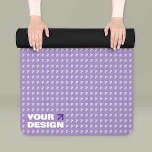 Custom Eco-Friendly Rubber Yoga Mat, Non-Slip Exercise Mat, Durable Fitness Mat, Ideal for Home Workouts, Great for Yoga Lovers