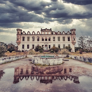 Customizable photograph of abandoned castle, urbex art print in limited edition of 30 copies, &quot;Château Valgros&quot;