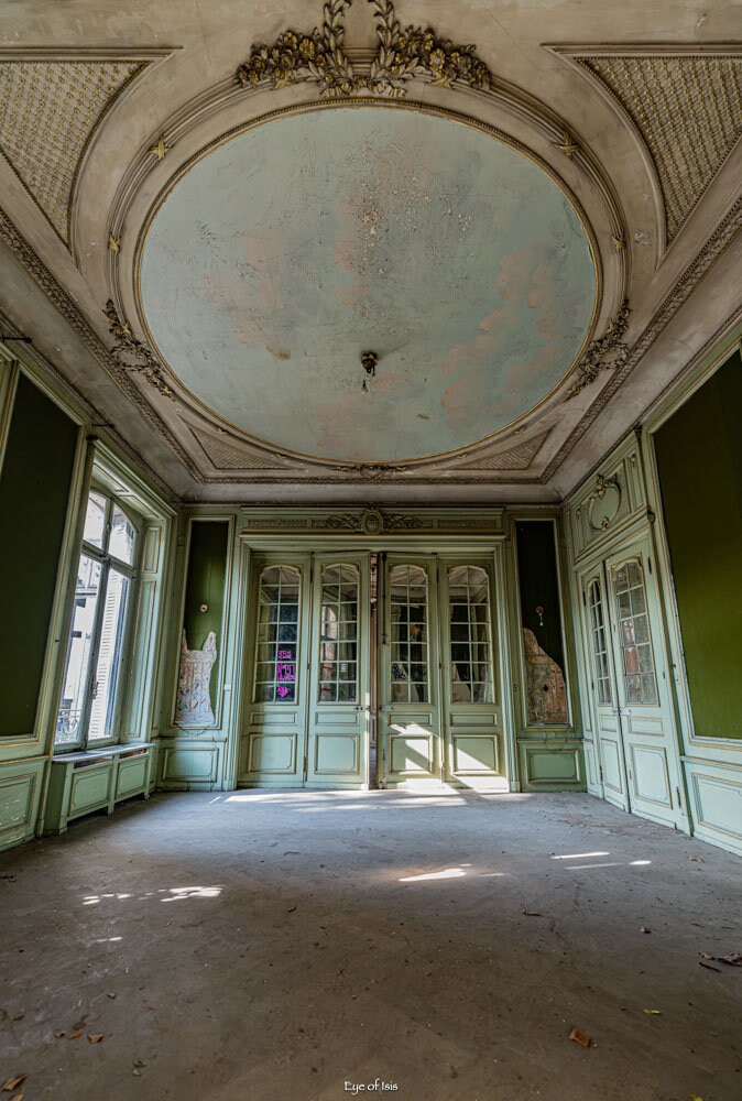 Photographie Urbex Salon Vert en Tirage Limité