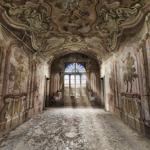 Customizable photograph of abandoned villa in Italy, in urbex art print in limited edition of 30 copies, &quot;Villa L&quot;