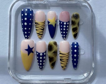 Safir solpressade naglar
