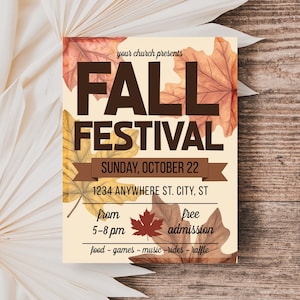 Editable Fall Festival Flyer Template