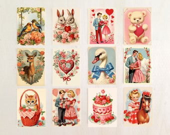 Printable Vintage Valentines Cards