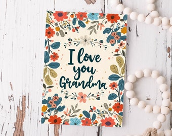 Printable Card, Best Grandma Card, Granny Card, Grandmother Greeting ...