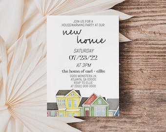 Editable Housewarming Invitation, New House Party Invite, Corjl