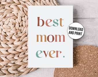 DIGITAL Printable Mother’s Day Card | Instant Download