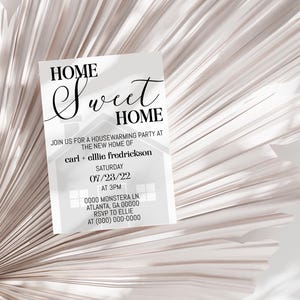 Housewarming Invitation Template, Editable Corjl New Home Party Invite, Printable House Warming Digital Download