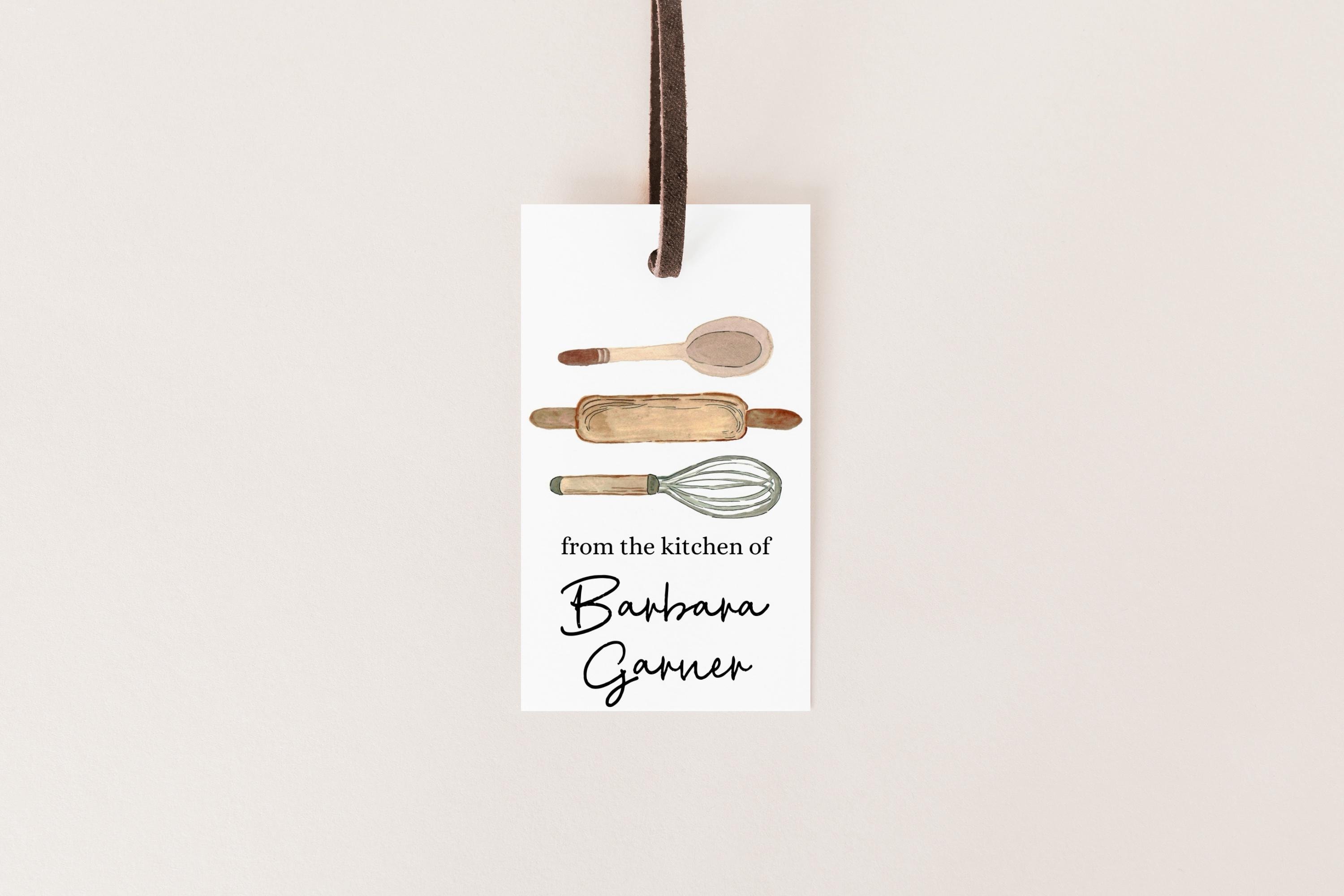Editable Baking Tag Template - Etsy