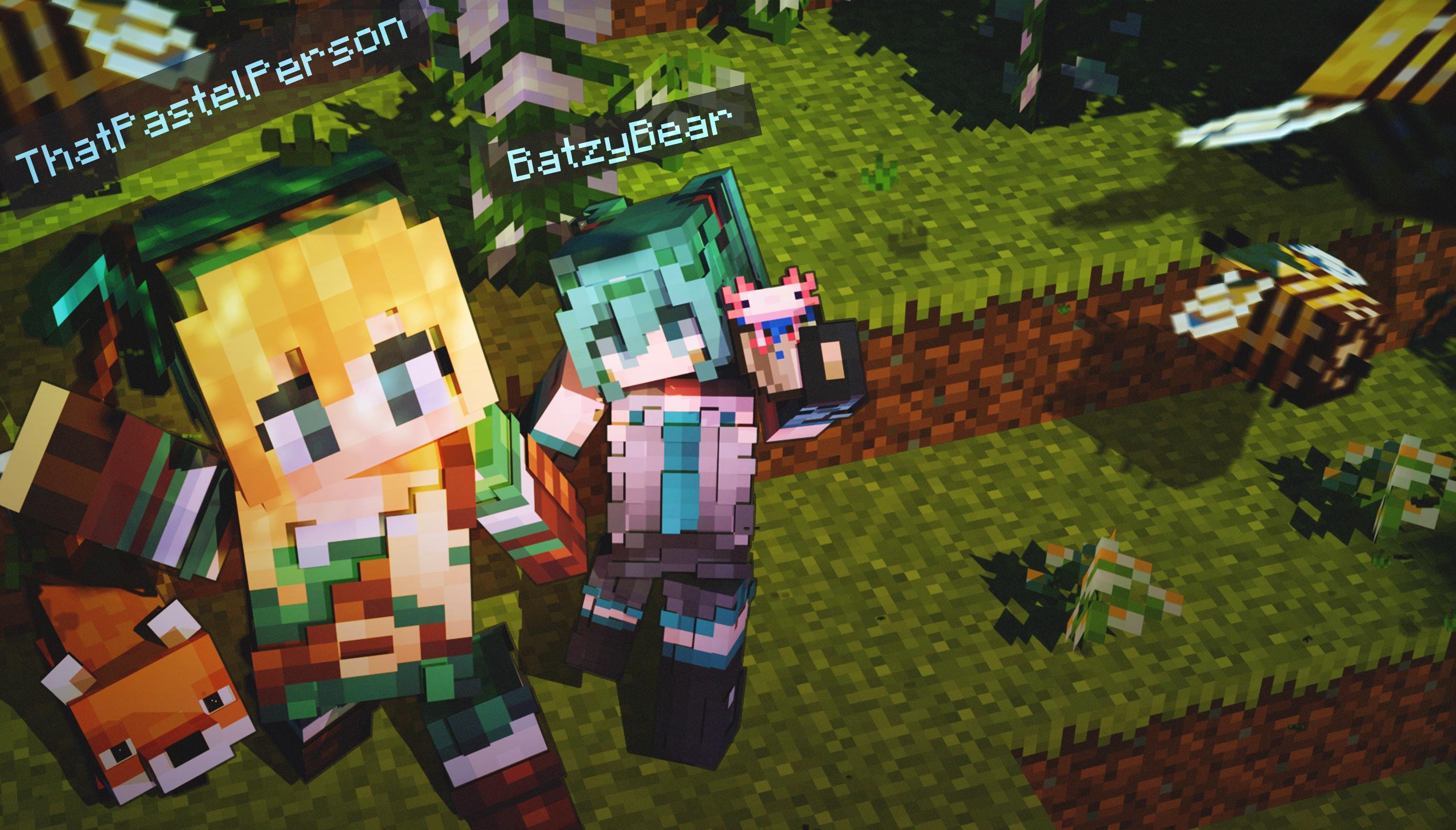 Minecraft Splash Background Custom Minecraft Character Art | Splash Screen, Wallpaper or Scene ...