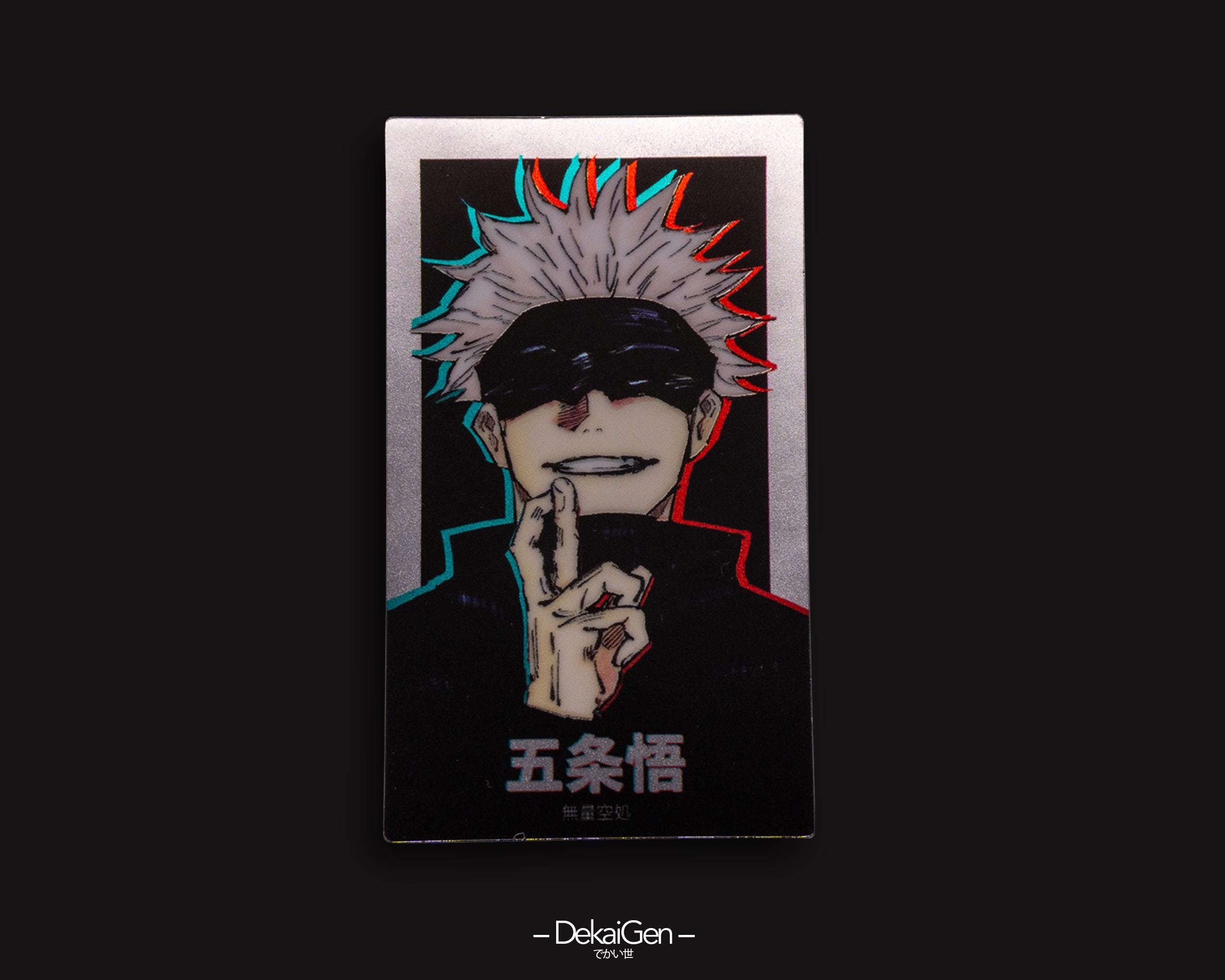 G O J O // Version 2 // Matte Chrome Anime Sticker - Etsy